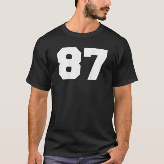 T-shirt Numéro 87 Sports Joueur Jersey 87 Fan BACK IMPRIME