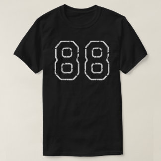 T-shirt Numéro 88 Sports Jersey Anniversaire Âge Chance Fa