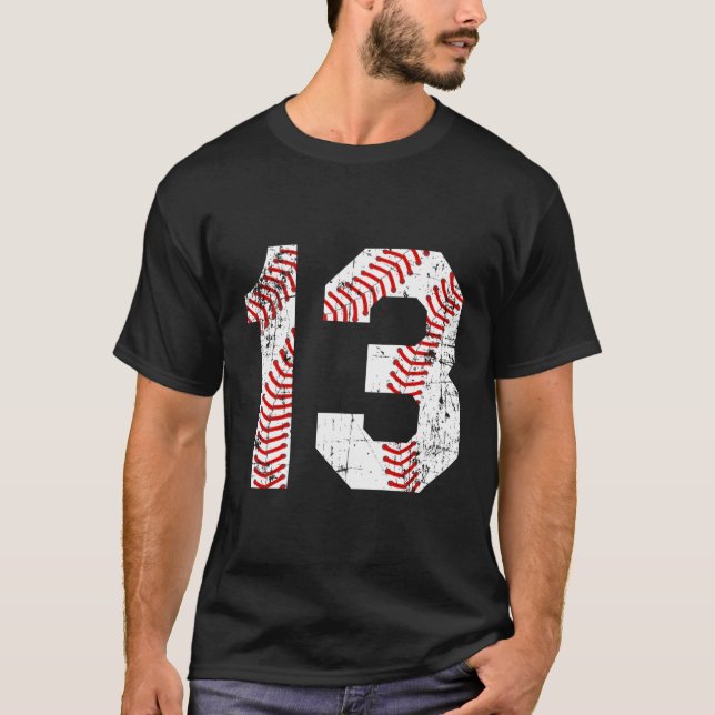 T-shirt Numéro de base-ball 13 Jersey (Devant)