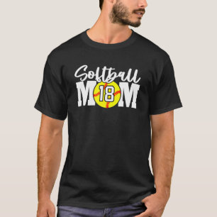 T-shirt Numéro de la mère du softball