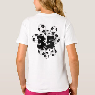 T-shirt numéro de maillot pour enfants sur le groupe de ba