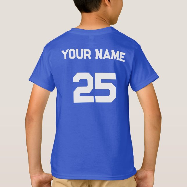 T-shirt Numéro de nom personnalisé sur le côté arrière Pol (Dos)