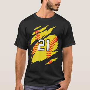T-shirt Numéro de softball