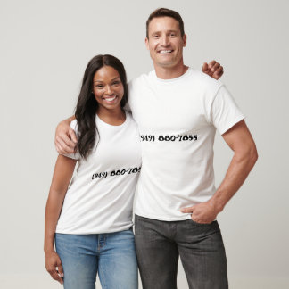 t-shirt numéro de téléphone