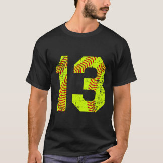 T-shirt Numéro du Softball 13 Jersey