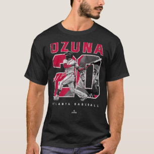 T-shirt Numéro et Portrait Marcell Ozuna Atlanta MLBPA