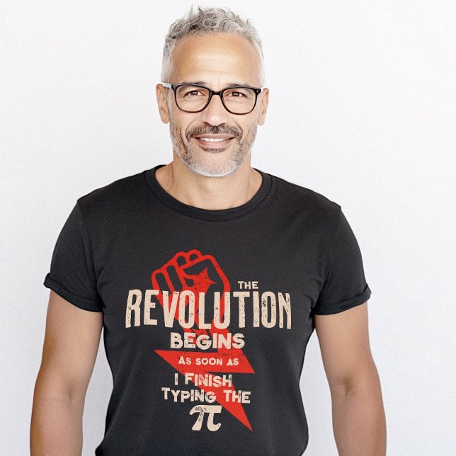 T-shirt Numéro Pi de révolution Geek de mathématiques sarc (Revolution Pi Number Sarcastic Math Geek T-Shirt)