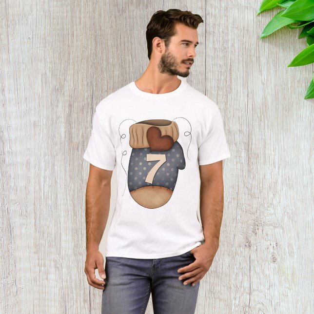 T-shirt Numéro sept Mitten (Créateur téléchargé)