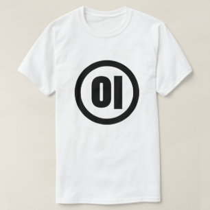 T-shirt Numéro sino-coréen 2 Deux 이 【I】 Hangul