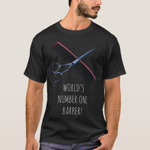 T-shirt Numéro un mondial Barber Coiffeur Barber