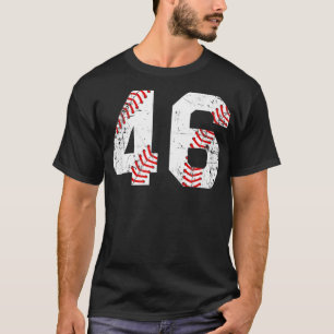 T-shirt Numéro vintage de baseball 46 Jersey