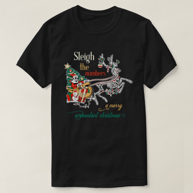 T-shirt Numéros De Drapeau Joyeux Comptable Rétro Funny Ch (Design devant)