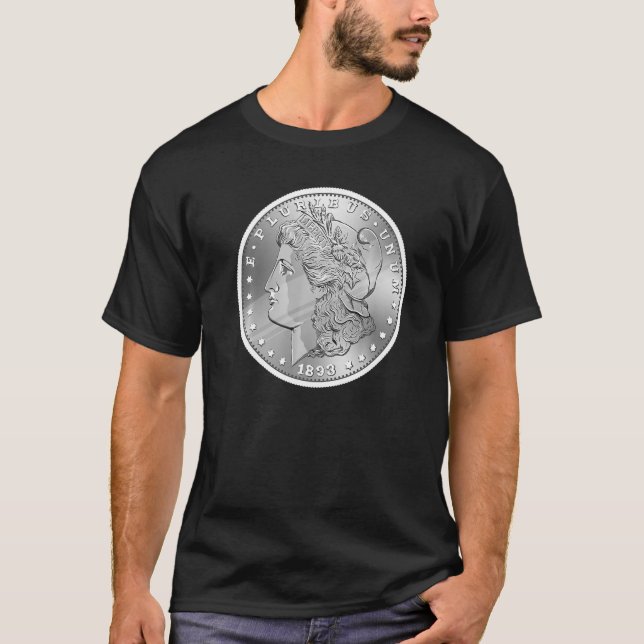 T-shirt Numismatist Morgan Silver Dollar Pièce Collector 2 (Devant)