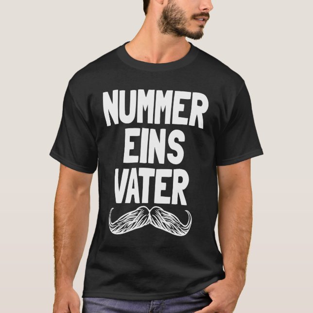T-shirt Nummer Eins Vater German Dad Father's Day Number 1 (Devant)