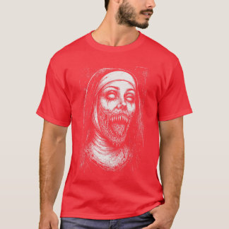 T-shirt Nun créature d'horreur démoniaque maléfique occult