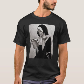 T-shirt Nun Moyen Doigt Attitude Nun Unholy
