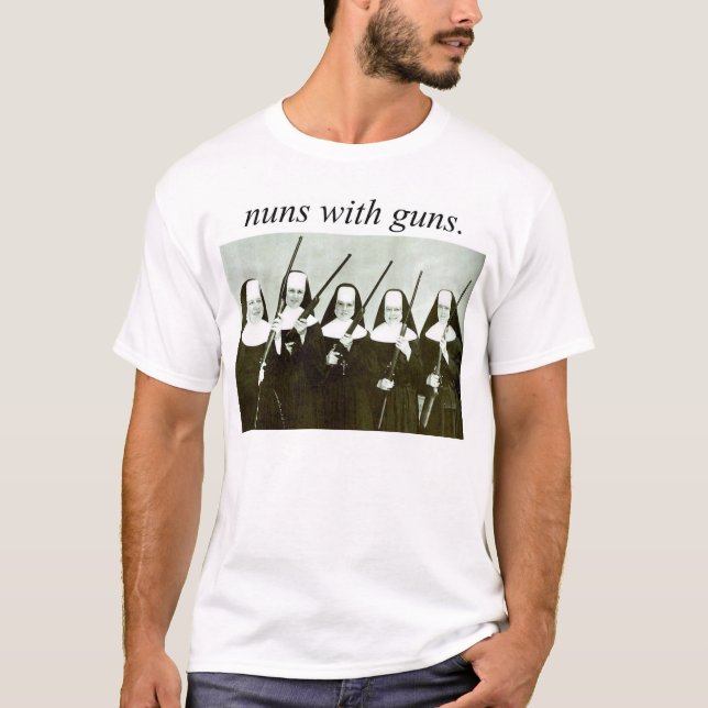T-shirt Nuns with guns (Devant)