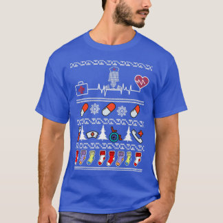 T-shirt nurse christmas sweater nursing gift