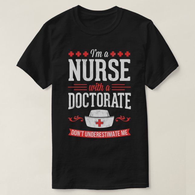 T-shirt Nurse Dnp Phd Doctorate Graduation Gift Graphic Wo (Design devant)