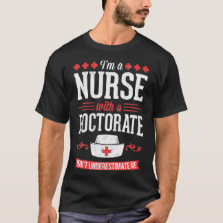 T-shirt Nurse Dnp Phd Doctorate Graduation Gift Graphic Wo