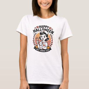 T-shirt Nurse Halloween Fun - Éffrayant Shift Magi