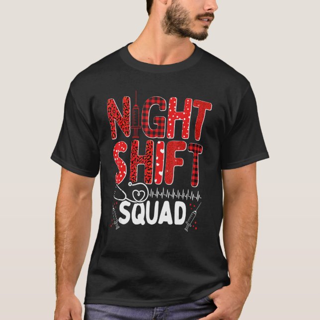 T-shirt Nurse Night Shift Squad Nursing Appreciation RN CN (Devant)