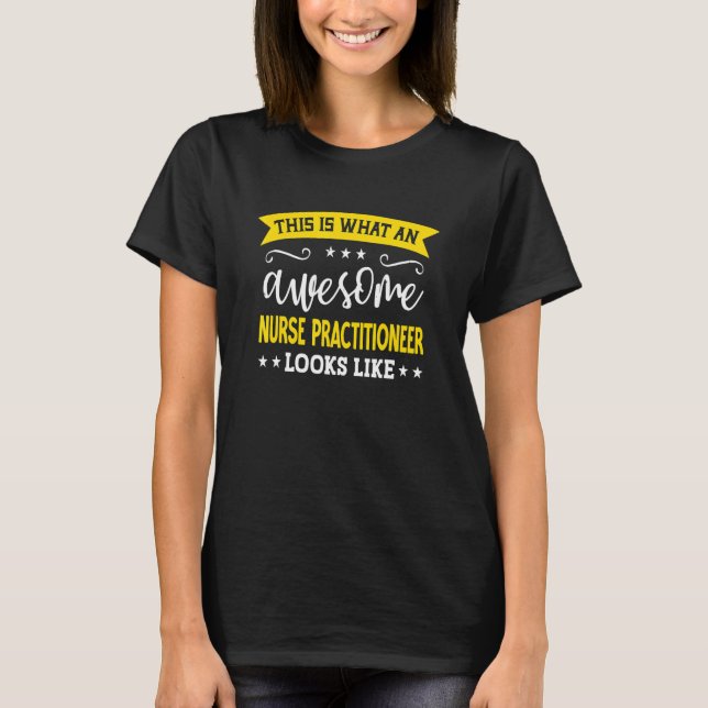 T-shirt Nurse Practitioneer Job Title Employee Nurse Pract (Devant)