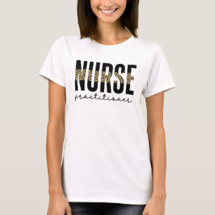 T-shirt Nurse Praticien NP Cheetah Imprimer Diplôme
