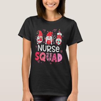 T-shirt Nurse Valentine Funny Valentines Day Cute Gnomes N