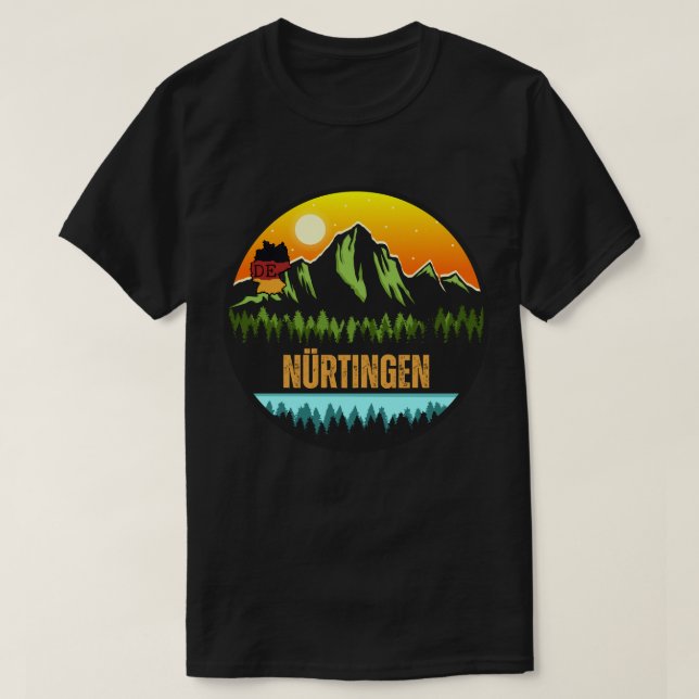 T-shirt Nürtingen, Bade-Wurtemberg Allemagne (Design devant)
