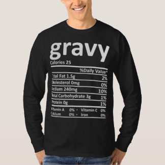T-shirt Nutrition grasse Costume d'action de grâce Faits a