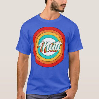 T-shirt Nutt Nom Chemise Cercle Vintage Nutt