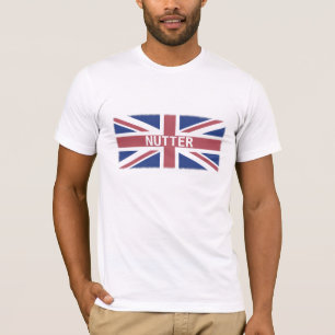T-shirt Nutter — Humour et drapeau de l'argot britannique
