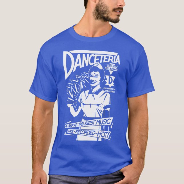 T-shirt Ny nightclub punk new wave venue 80s (Devant)
