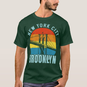 T-shirt NYC Brooklyn Bridge Retro