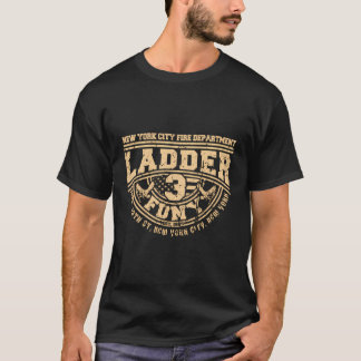 T-shirt Nyc Fire Department Station Échelle 3 New York Fir