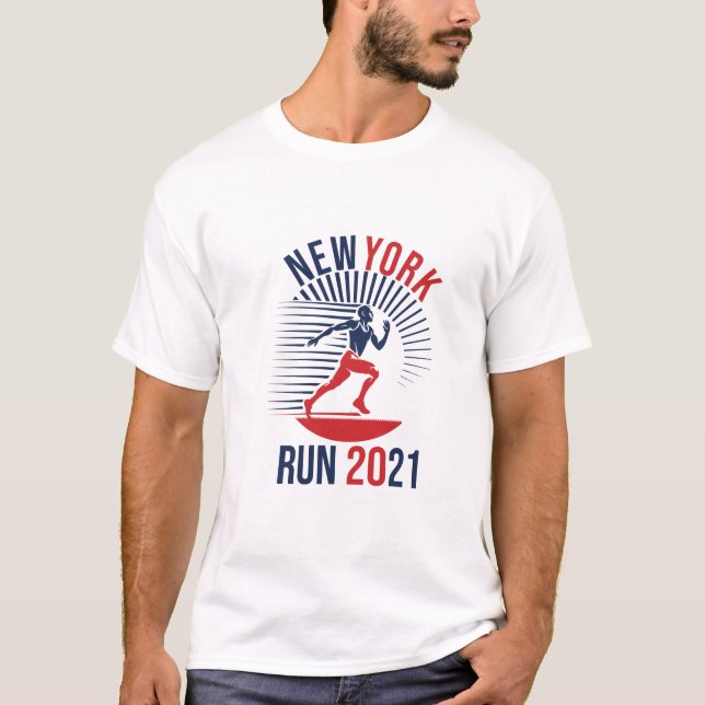 T-shirt NYC Marathon Run 2021 | Marathon Runner Essential (Devant)