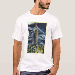 T-shirt NYC, nouvel état de YorkEmpire construisant la