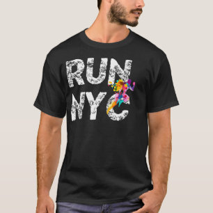 T-shirt NYC Runner man New York Runner Shirt Run Marathon
