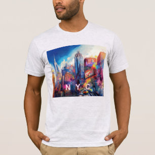 T-shirt NYC Skyline Graffiti Art
