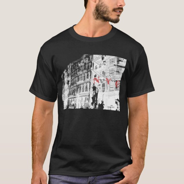 T-shirt NYC - SOHO : Chemise foncée (Devant)
