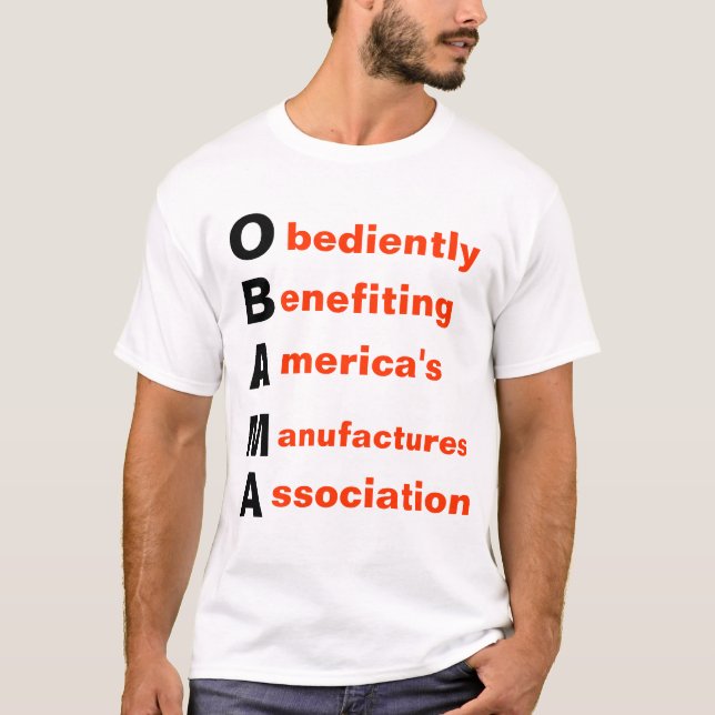 T-SHIRT O B A.M.A (Devant)