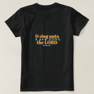 T-shirt O chantez au Seigneur chrétien 