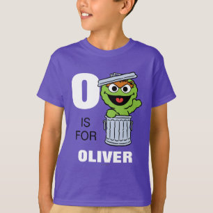 T-shirt O est pour Oscar le Groupe Ajouter Votre Nom