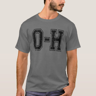 T-shirt O-H Couples Ohio Correspondant Drôle Football Spor