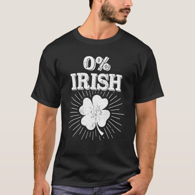 T-shirt O Irlandais avec shamrock pour drôle de Jour de la (Devant)