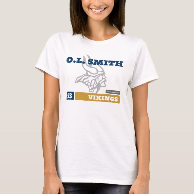 T-shirt O.L. Smith Vikings Dames Munies LS Tee (Devant)