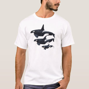 T-shirt O.orca-fond transparent