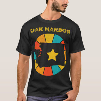 T-shirt Oak Harbour Washington Souvenir Vintage désorganis