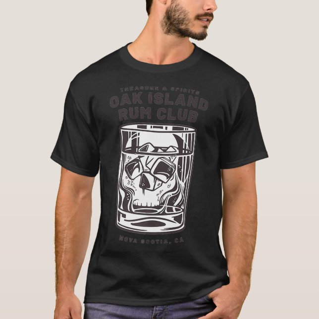 T-shirt Oak Island Rum Club Funny Templar Treasure Cadeau (Devant)